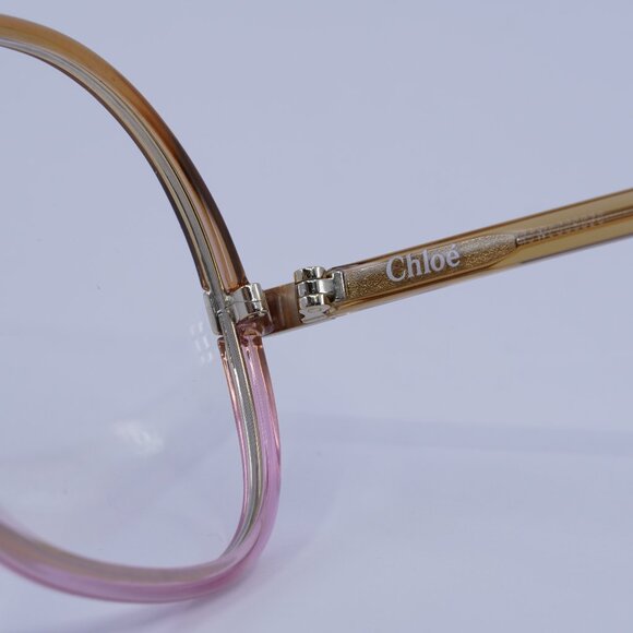 Chloe CH0032O 001 Eyeglasses Yellow/Pink 55mm Round Frame - Picture 8 of 11